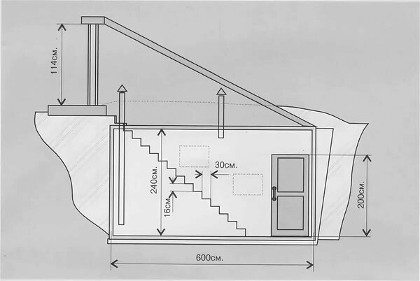 Оптимальный погреб. Проект погреба. Погреб чертеж. Конструкция входа в подвал. Подвал чертеж.